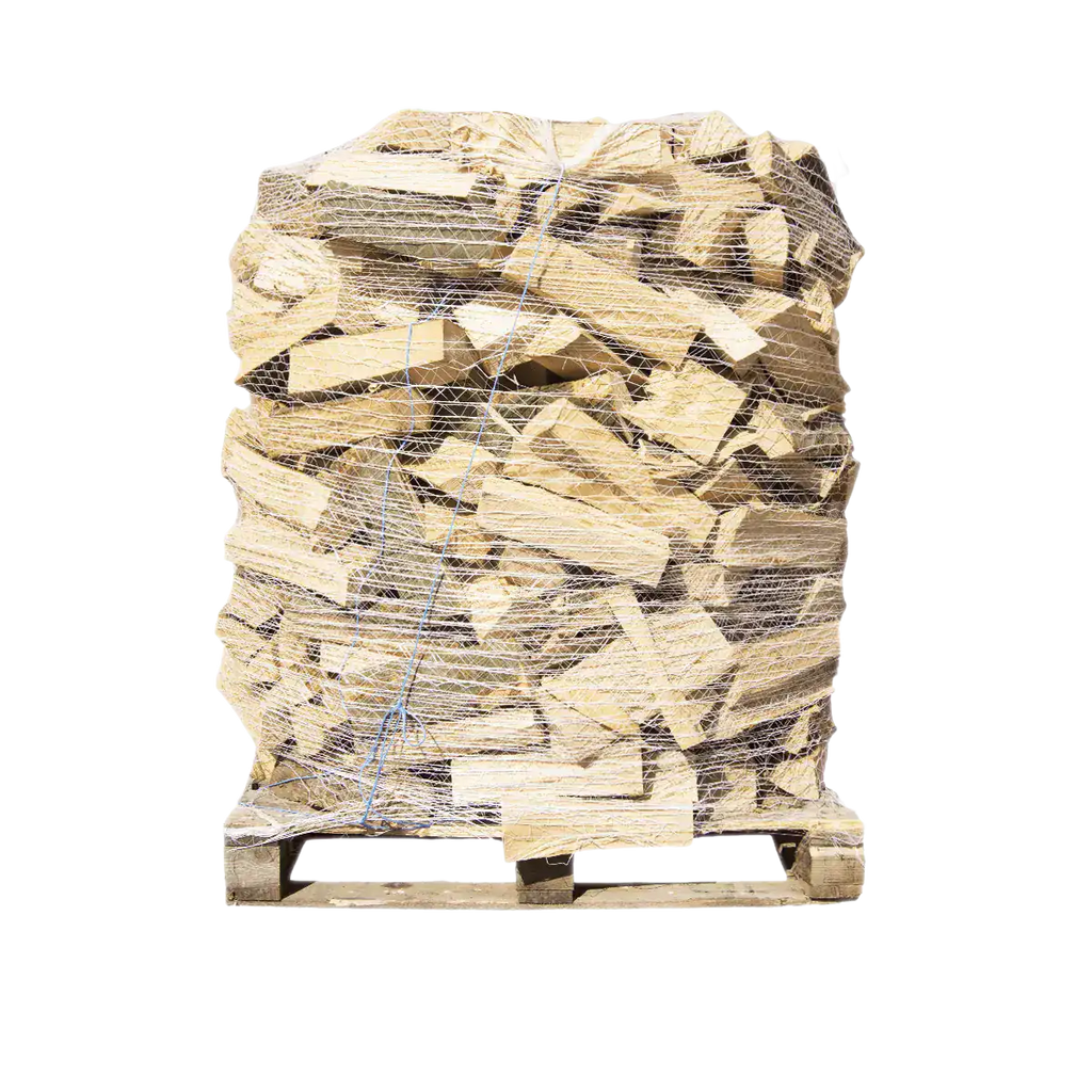 Buchen Brennholz Premium 33cm, rindenfrei auf Palette im Netz, ca. 1,6 srm-1rm, 500 kg