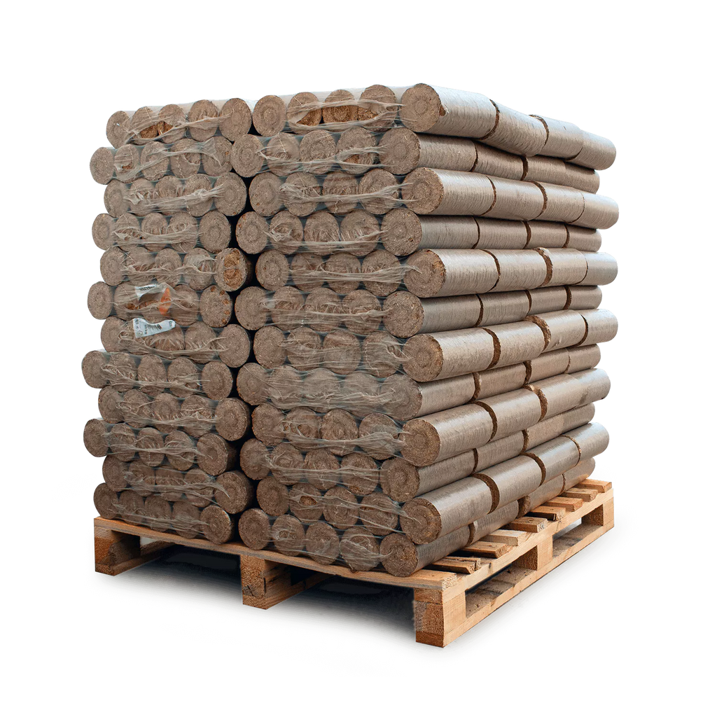 Holzbriketts Nestro XL Red – rund ohne Loch (Palette 960 kg)