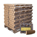 Pollmeier Buchenbriketts Nestro – rund ohne Loch (960 kg Palette)