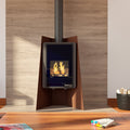 HS Flamingo Deluxe Island Kaminofen Braun